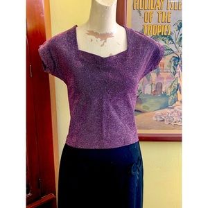 Freddies of Pinewood Pink Lurex Top